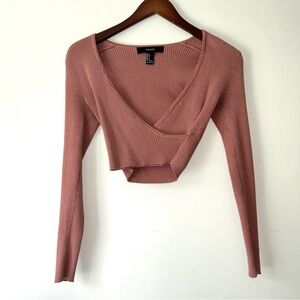 Flattering Women's Ribbed‎ Long Sleeve Crop Top